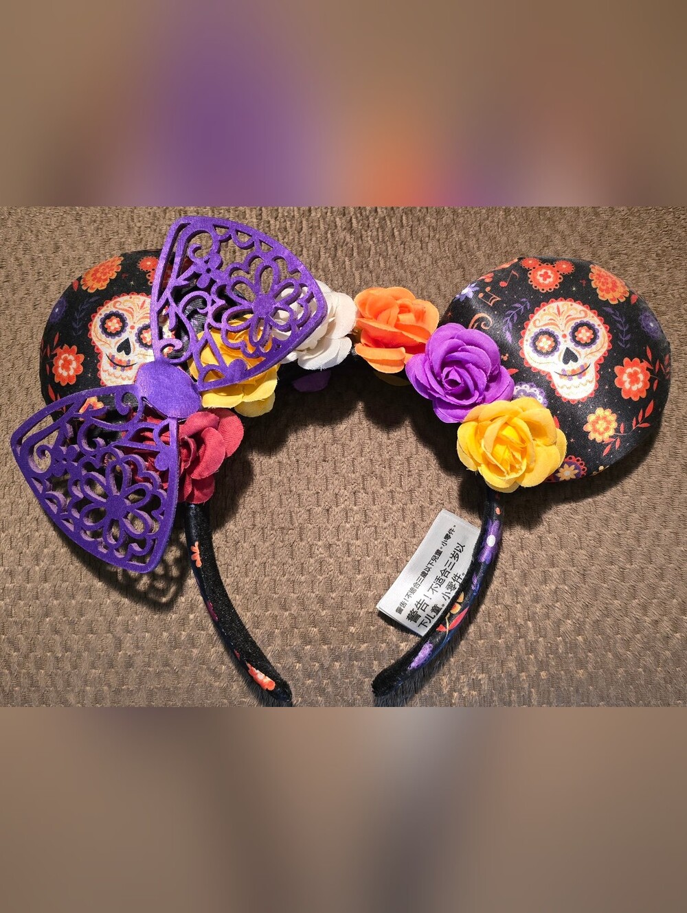 Disney Parks Authentic Minnie Dia de Los Muertos Coco Ears Headband
